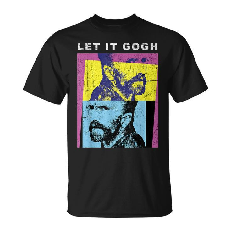 Let It Gogh Aesthetic T Van Gogh Vintage Graphic T-Shirt