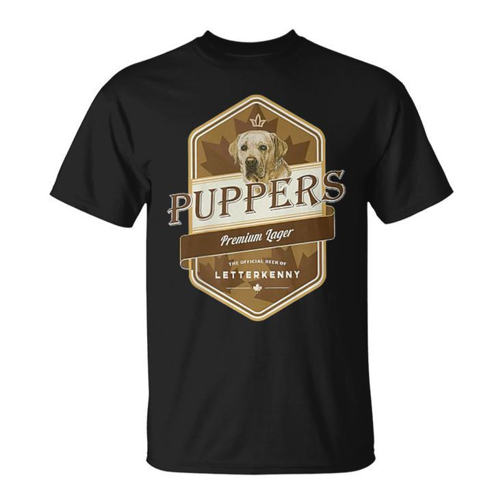 Letterkenny Puppers Lager Beer Dog Lover T-Shirt