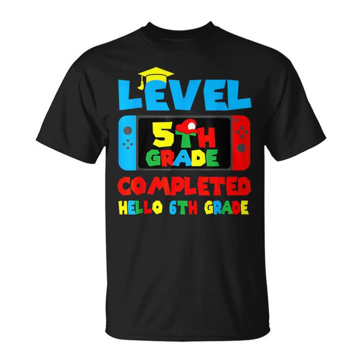Level 5Th Grade Completed Hello 6Th Grade Last Day Of School T-Shirt