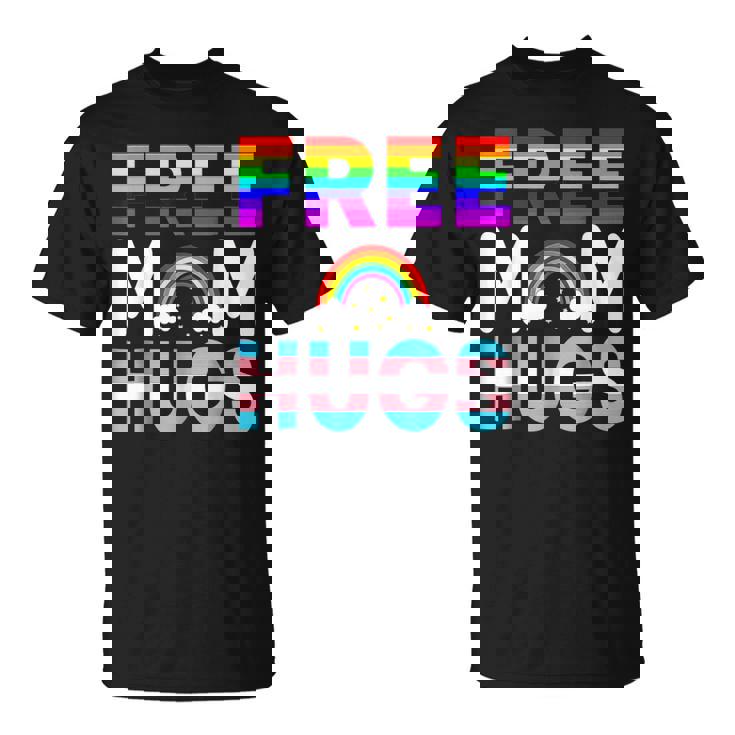 Lgbtq Free Mom Hugs Gay Pride Lgbt Rainbow Women T-Shirt