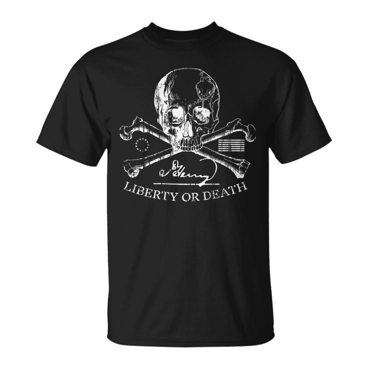 Liberty Or Death Patrick Henry Back T-Shirt