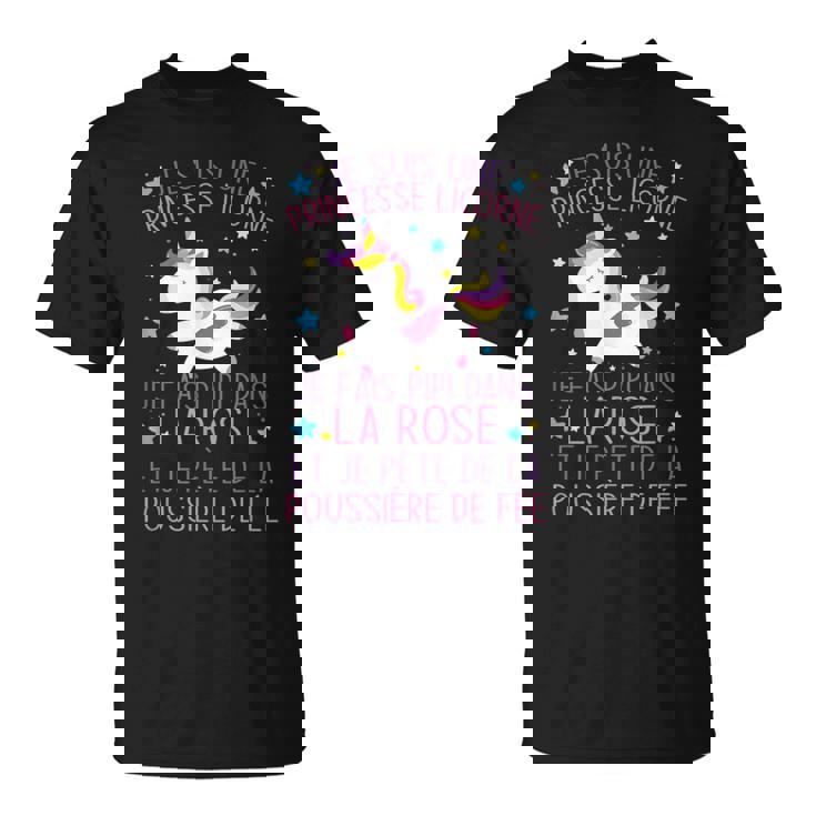 Licorne Je Suis Une Princesse Licorne Adultes T-Shirt