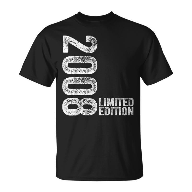 Limited Edition 2008 Boy 16 Years Vintage 16Th Birthday T-Shirt