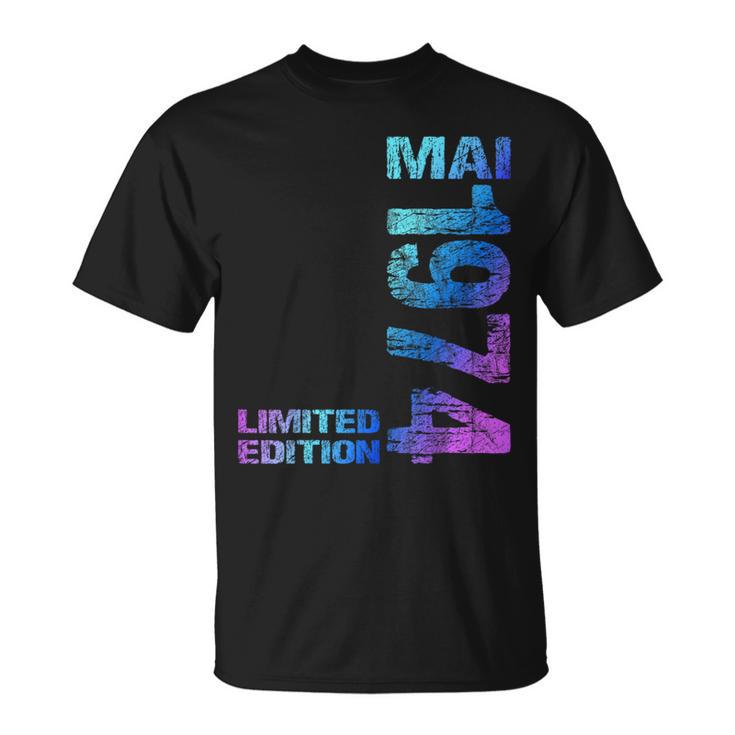 Limited Edition Mai 1974 Mann Frau 50 Geburtstag T-Shirt