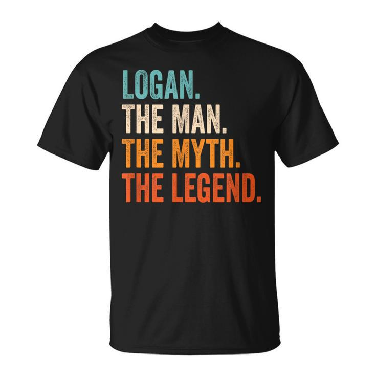Logan The Man The Myth The Legend First Name Logan T-Shirt