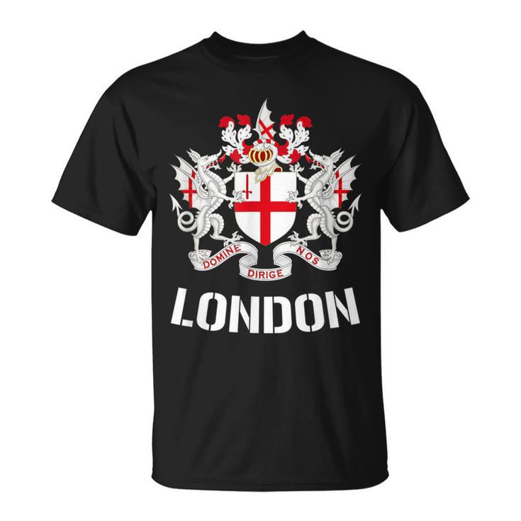 London City Crest Emblem Uk Britain Queen Elizabeth T-Shirt