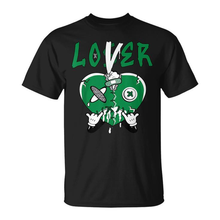 Loser Lover Drip Heart Lucky Green 3S Matching For Women T-Shirt