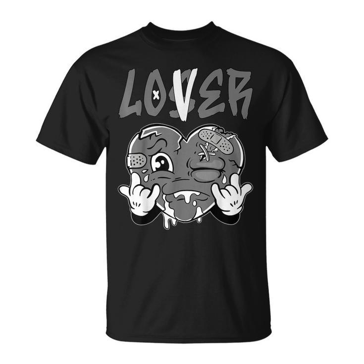 Loser Lover Grey Drip Heart Matching Outfit Women T-Shirt