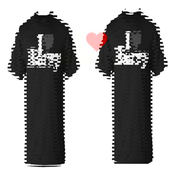 I Love Barry I Heart Barry T-Shirt