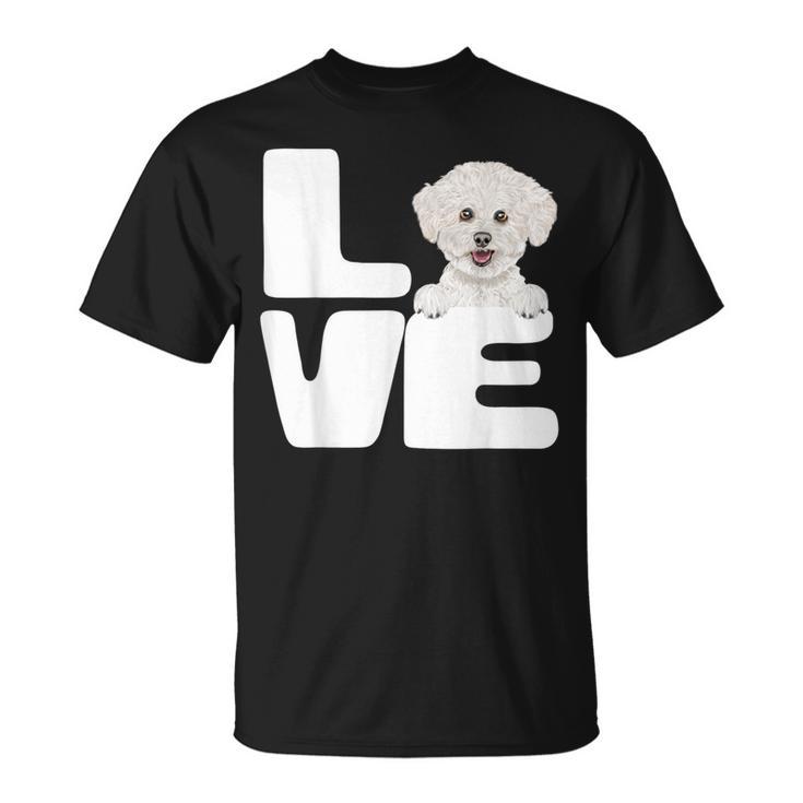 I Love My Bichons Frise Dog Lover T-Shirt