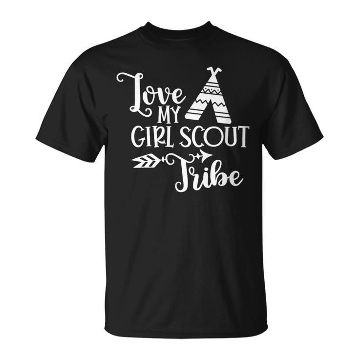 Love My Girls Scout Tribe Scout Leader Scout Spirit Scout T-Shirt