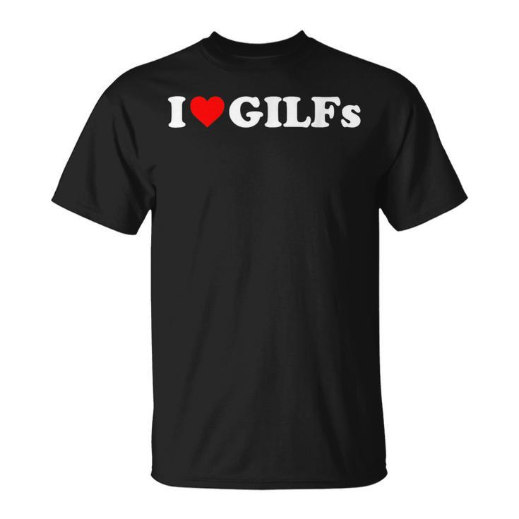 I Love Heart Gilfs And Grandmothers Lovers 2022 T-Shirt