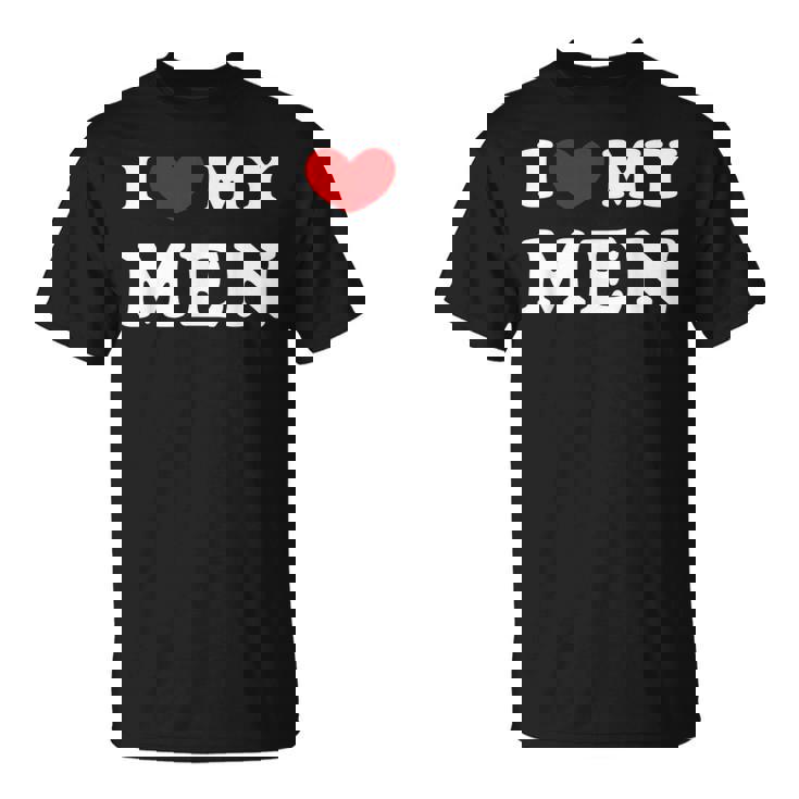 I Love My J'aime Mes Men T-Shirt