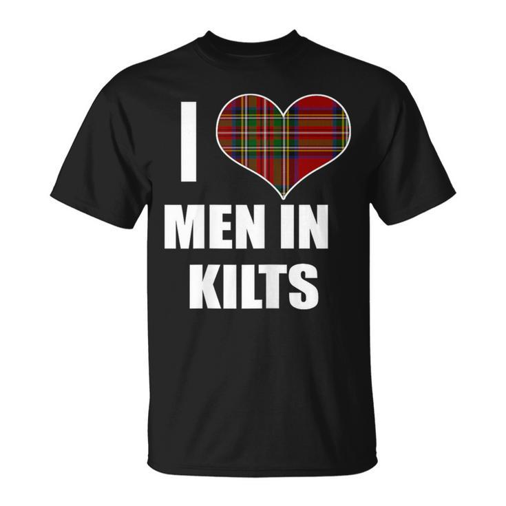 I Love In Kilts Royal Stewart Tartan Plaid Kilt Heart T-Shirt