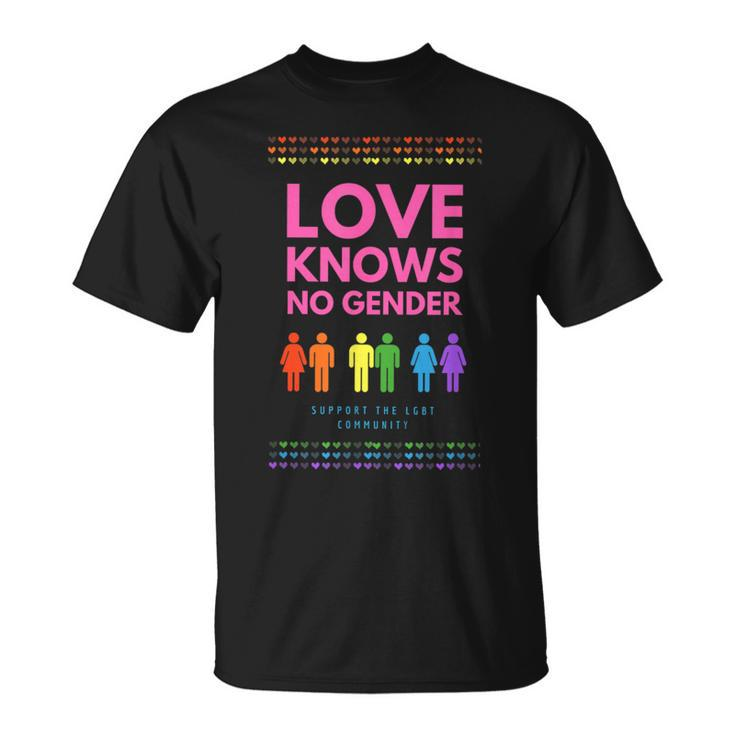 Love Knows No Gender Lgbt T-Shirt