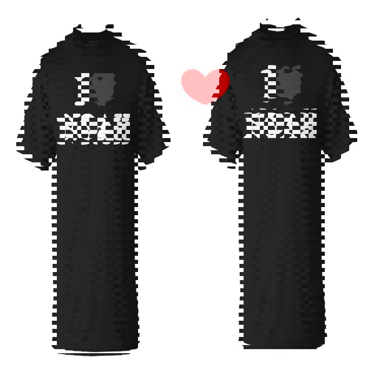 I Heart Noah First Name I Love Personalized Stuff Unisex T