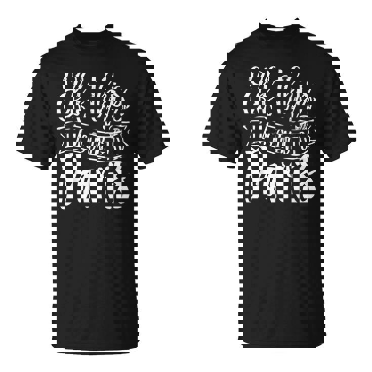 Skyline Paris France Travel Long Sleeve Shirt - Unisex Crewneck Tee With Eiffel Tower Design