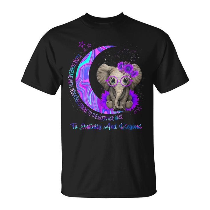 I Love Someone With Pediatric Stroke To The Moon And Back T-Shirt