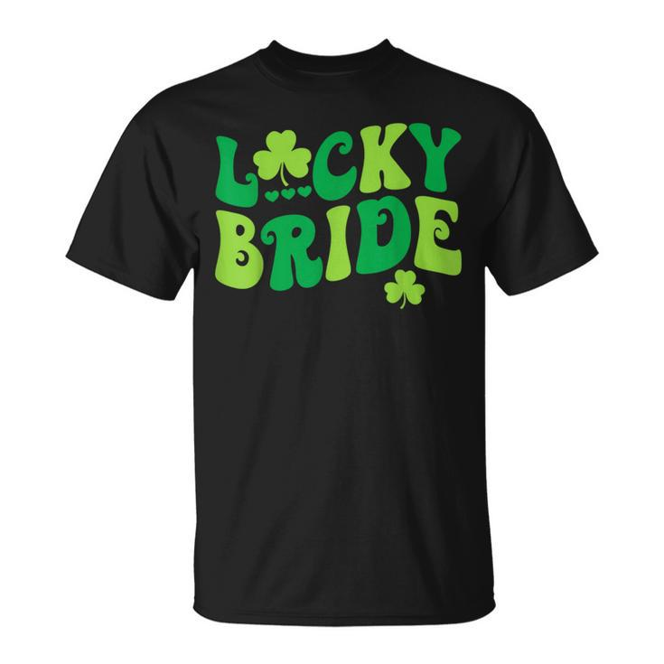 Lucky Bride Groom Couples Matching Wedding St Patrick's Day T-Shirt