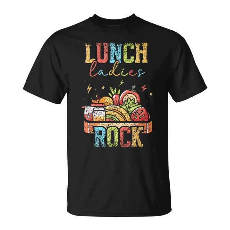 Lunch Ladies Rock School Cafeteria Service Lunch Lady T-Shirt