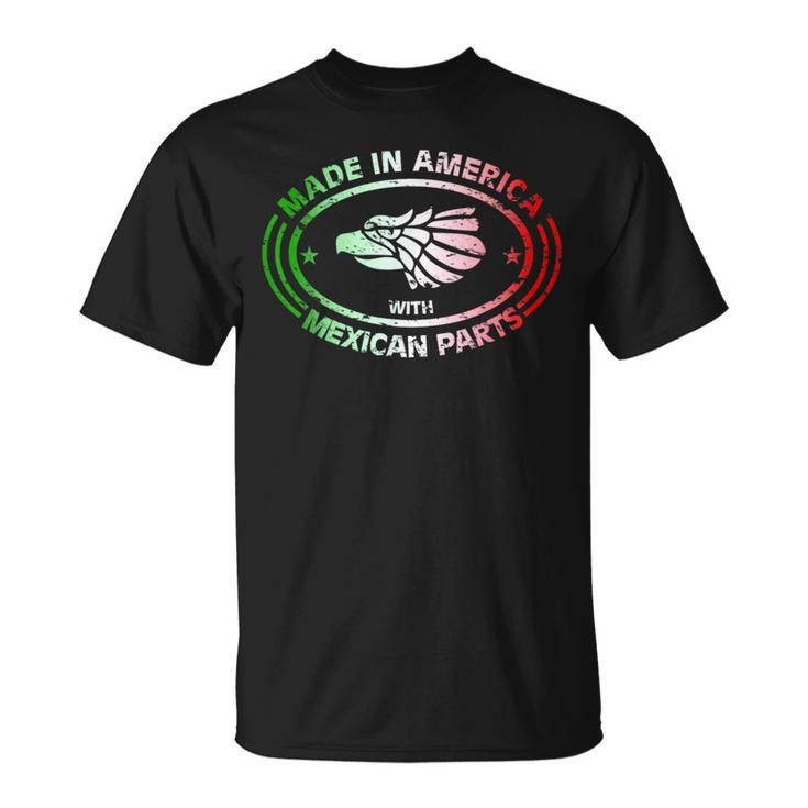 Made In America With Mexican Parts American Pride T-Shirt