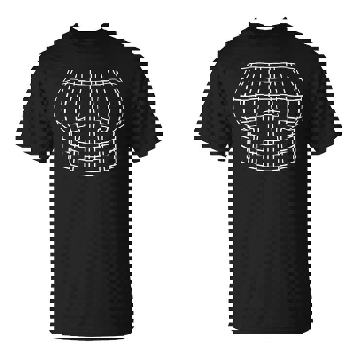 Magnified Chest Optical Illusion Grid Boobs 3D Graphics Idea