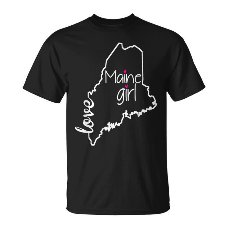 Maine State Maine Home State Good Vibes T-Shirt