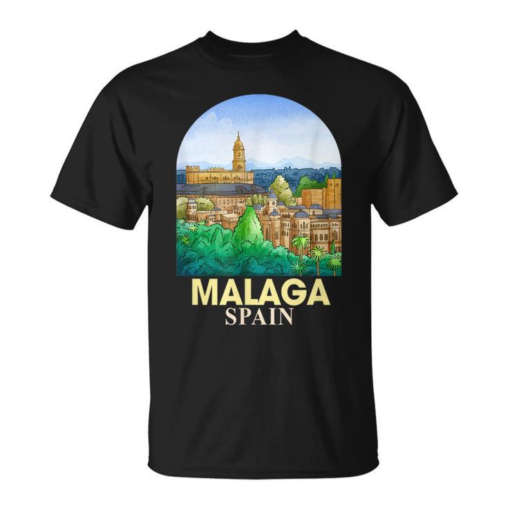 Malaga Spain Travel Catedral De Malaga Traveling Spain Trip T-Shirt