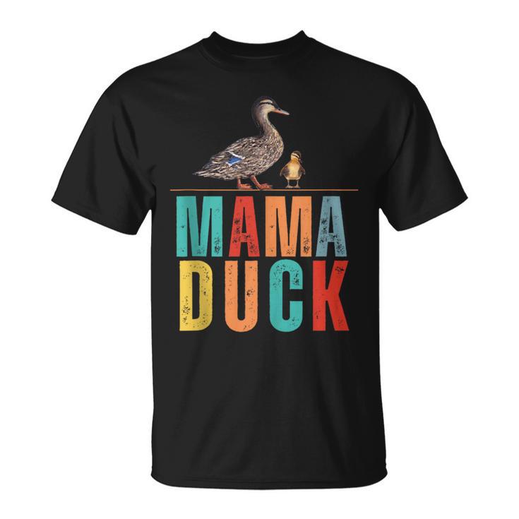 Mama Duck With Duckling Duck Mama Mother’S Day T-Shirt