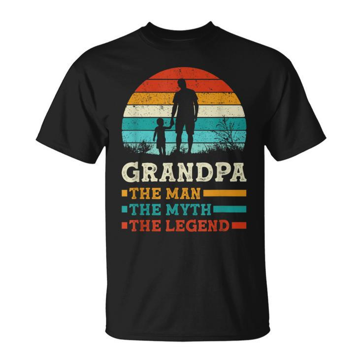 The Man The Myth The Legend Fun Sayings Father's Day Grandpa T-Shirt