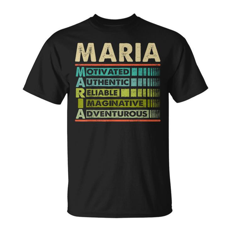 Maria Family Name First Last Name Maria T-Shirt