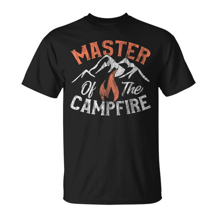 Master Of The Campfire Adult Camping Camp T-Shirt