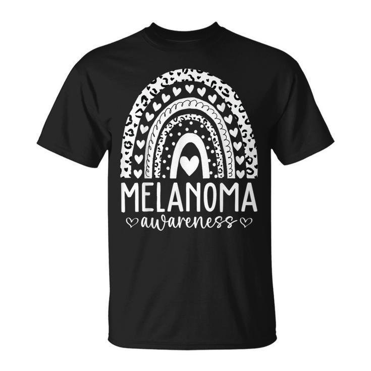 In May We Wear Black Melanoma And Skin Cancer Awareness T-Shirt