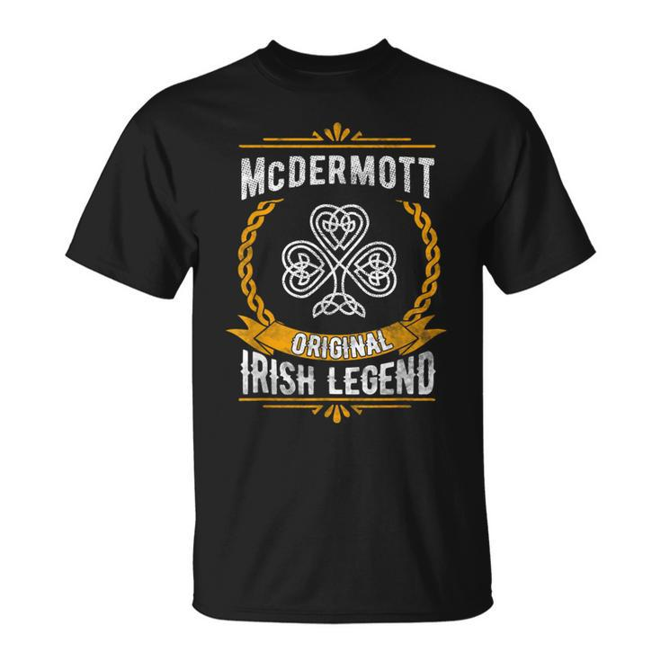 Mcdermott Irish Name Vintage Ireland Family Surname T-Shirt