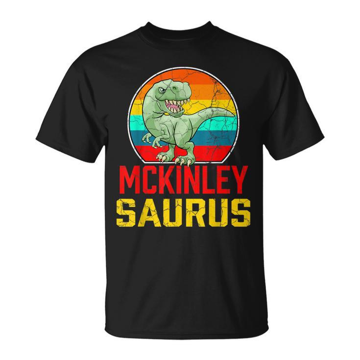 Mckinley Saurus Family Reunion Last Name Team Custom T-Shirt