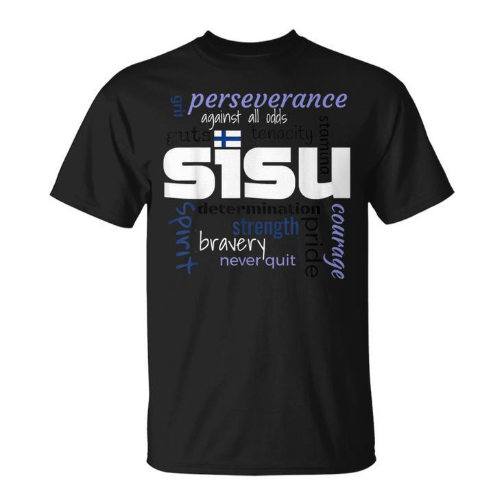 The Meaning Of Finnish Sisu Definition Novelty T-Shirt