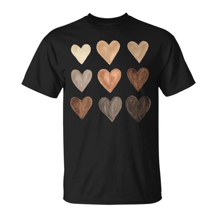 Melanin Hearts Social Justice Equality Unity Protest T-Shirt