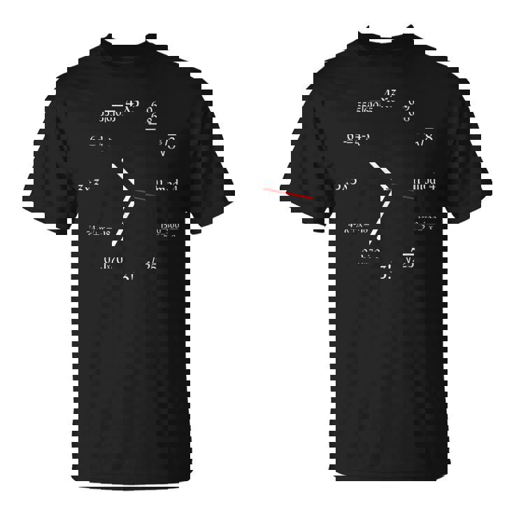 Meme Mathematics Meme Matemáticas Reloj Divertido Matemáticas Reloj Camiseta unisex