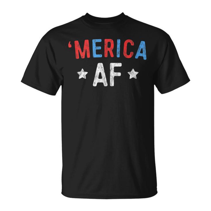 Merica Af Patriotic 4Th July America Freedom Men T-Shirt