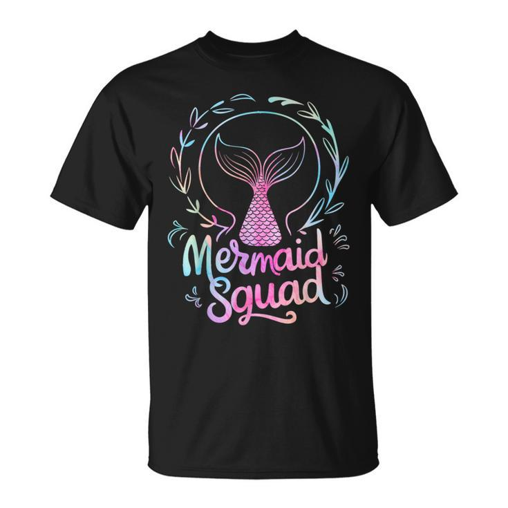 Mermaid Squad Of The Birthday Mermaid T-Shirt