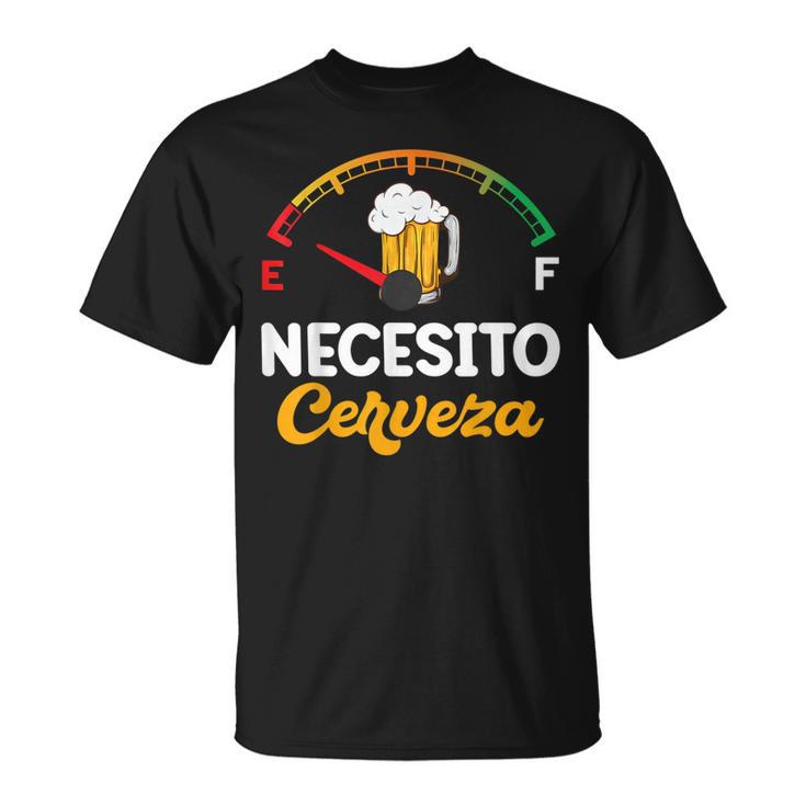 Mexican Beer Necesito Cerveza Sayings T-Shirt