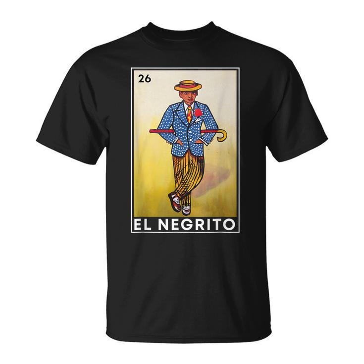 Mexican Lottery Cards Lotto Mexicana Bingo Loto El Negrito T-Shirt