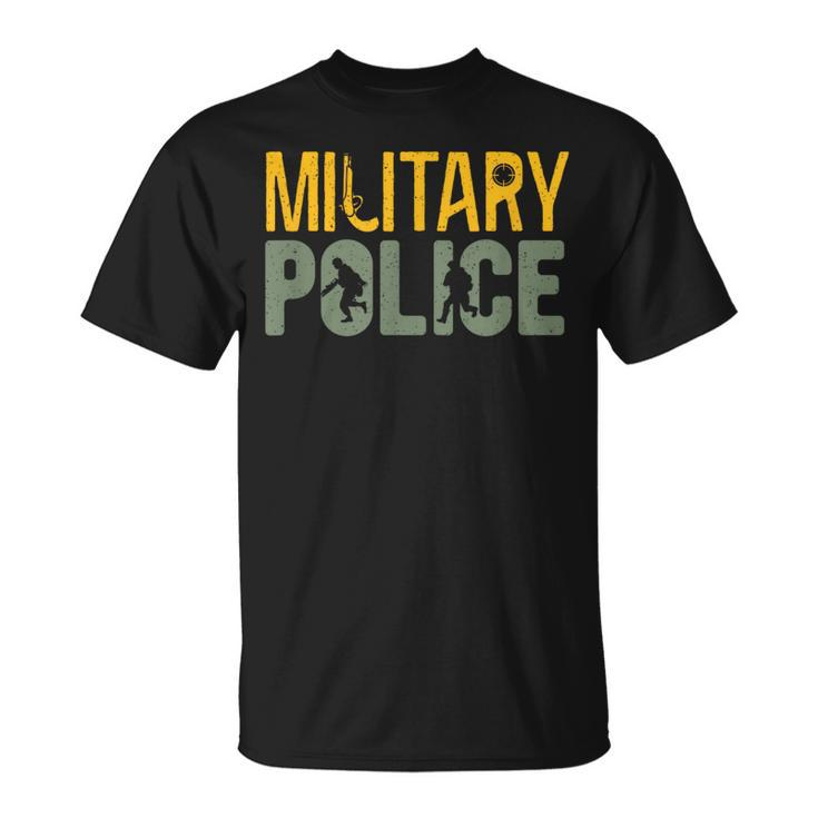 Military Police Law Enforcement Military Veteran Support T-Shirt
