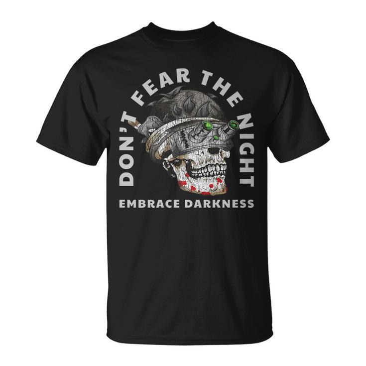 Military Tactical Skull Night Vision Embrace Darkness T-Shirt