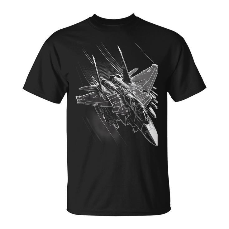 Military's Jet Fighters Aircraft Plane Graphic T-Shirt