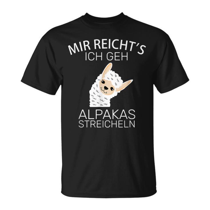 Mir Reichts Ich Gehe Jetzt Alpacas Strohlen T-Shirt