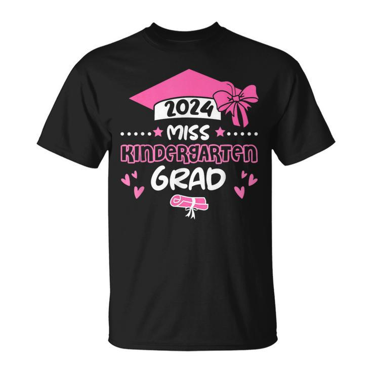 Miss Kindergarten Grad Graduation Graduate Class Of 2024 T-Shirt