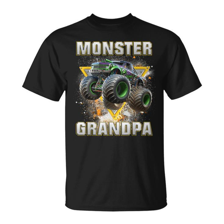 Monster Truck Are My Jam Monster Truck Grandpa T-Shirt
