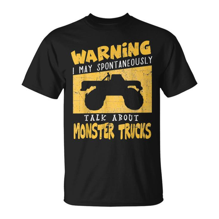 Monster Truck T Apparel For Big Trucks Crushing Car Fans T-Shirt