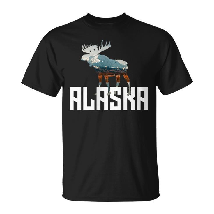 Moose Alaska Last Frontier Alaska Bear T-Shirt